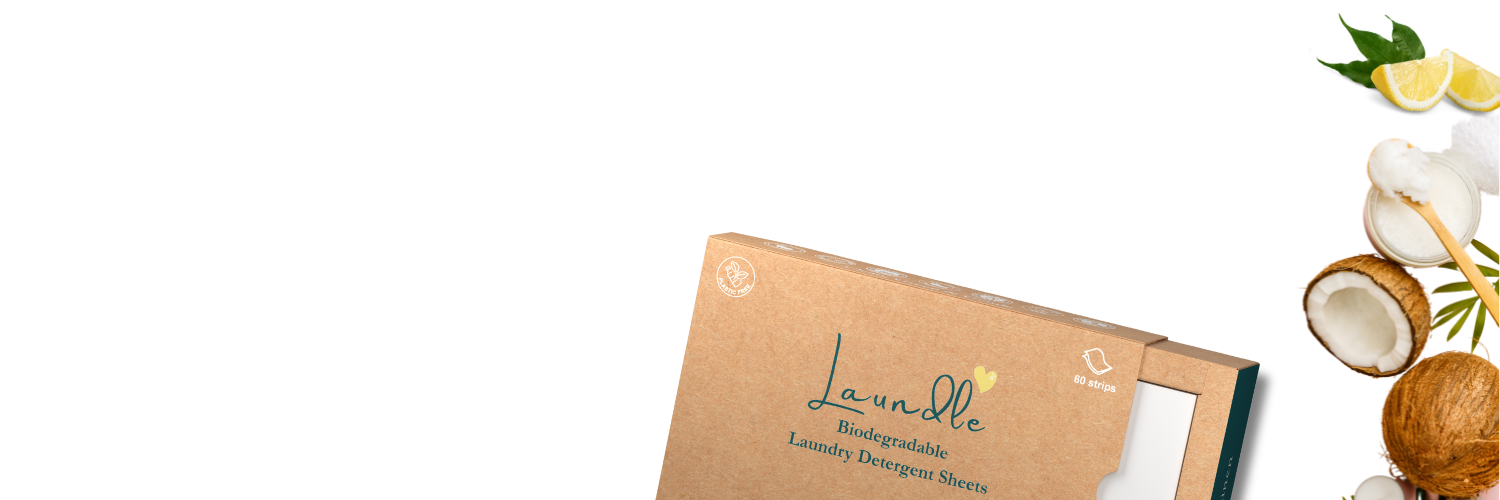 Laundle eco friendly laundry detergent sheets with all natural ingredients